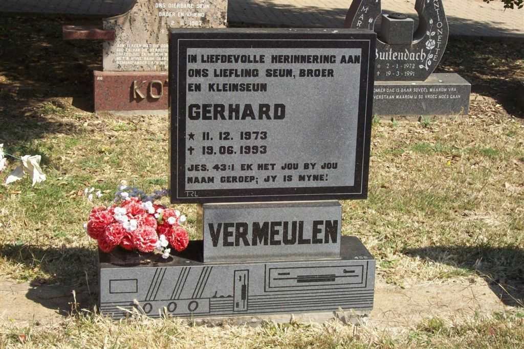 VERMEULEN Gerhard 1973-1993