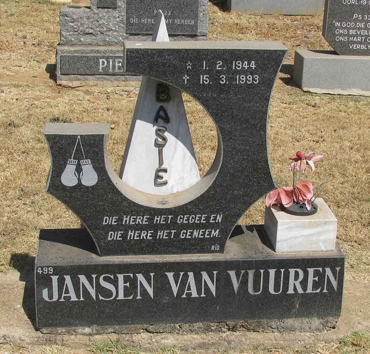 VUUREN Basie, Jansen van 1944-1993