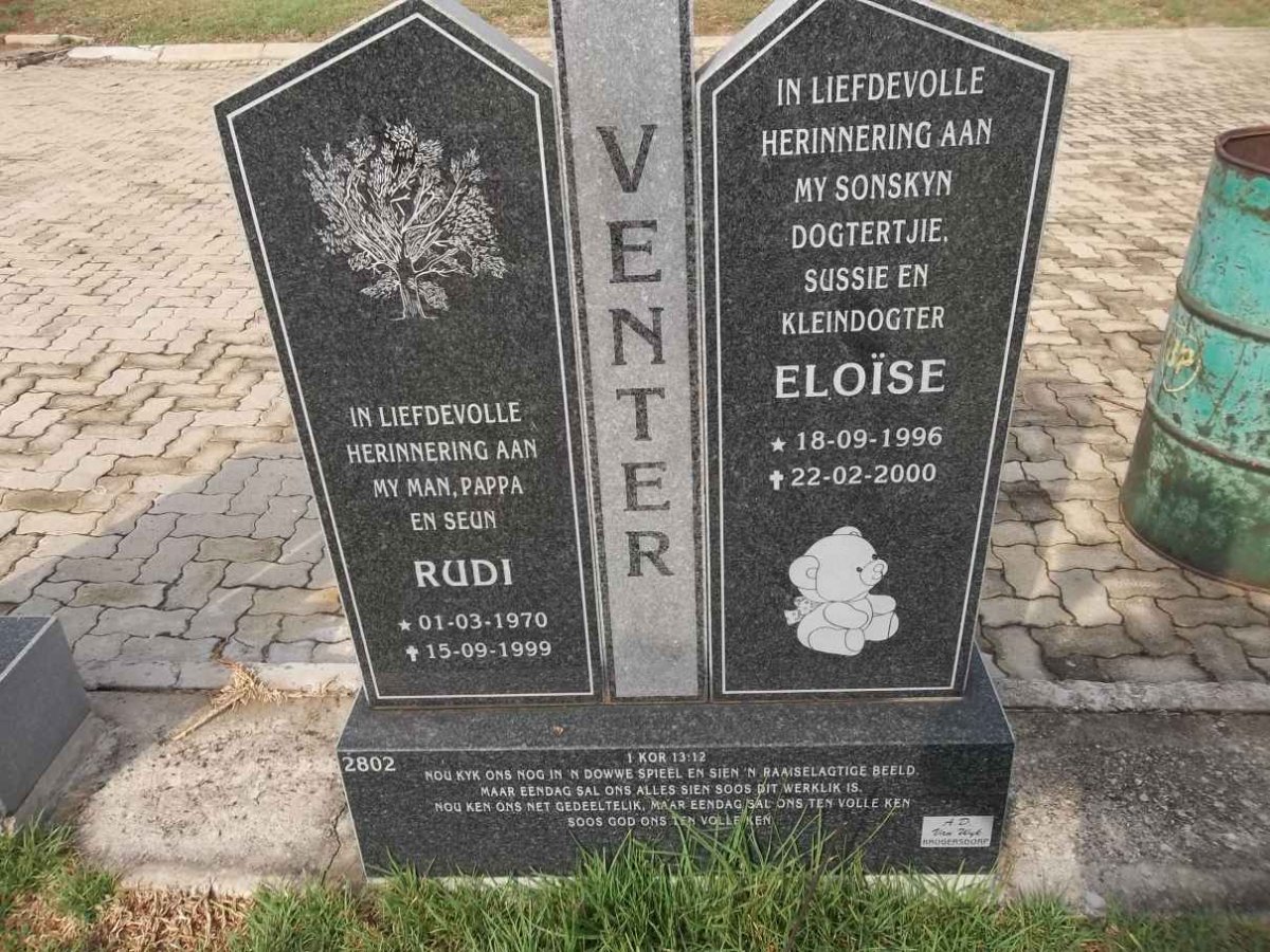 VENTER Rudi 1970-1999 :: VENTER Eloïse 1996-2000