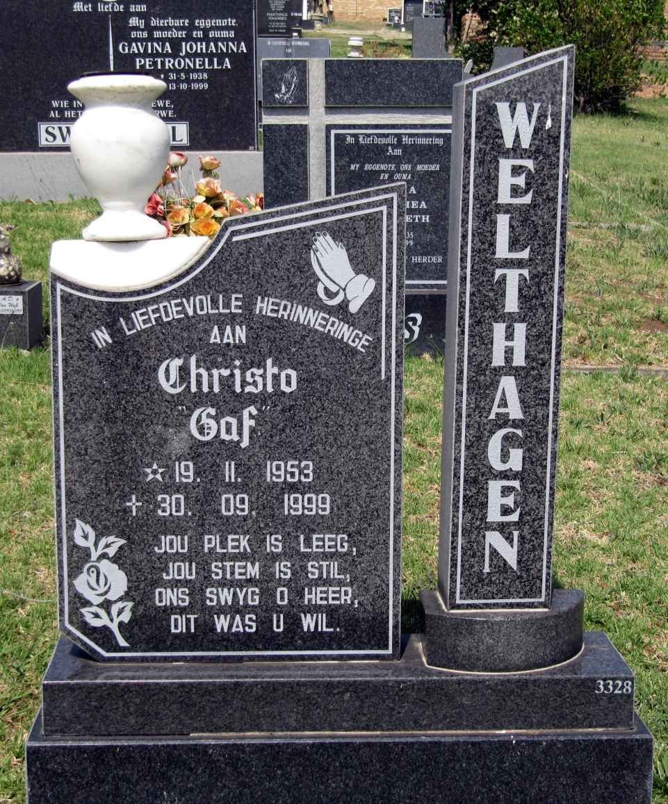 WELTHAGEN Christo 1953-1999