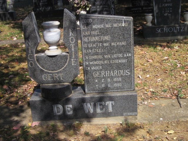 WET Gerhardus, de 1958-1990