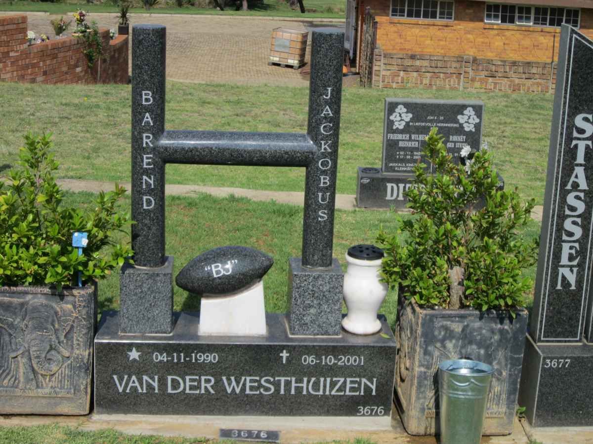 WESTHUIZEN Barend Jackobus, van der 1990-2001