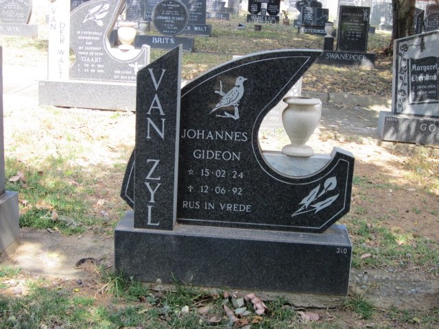 ZYL Johannes Gideon, van 1924-1992