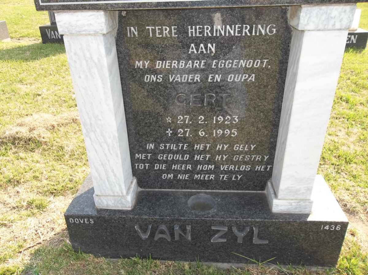 ZYL Gert, van 1923-1995