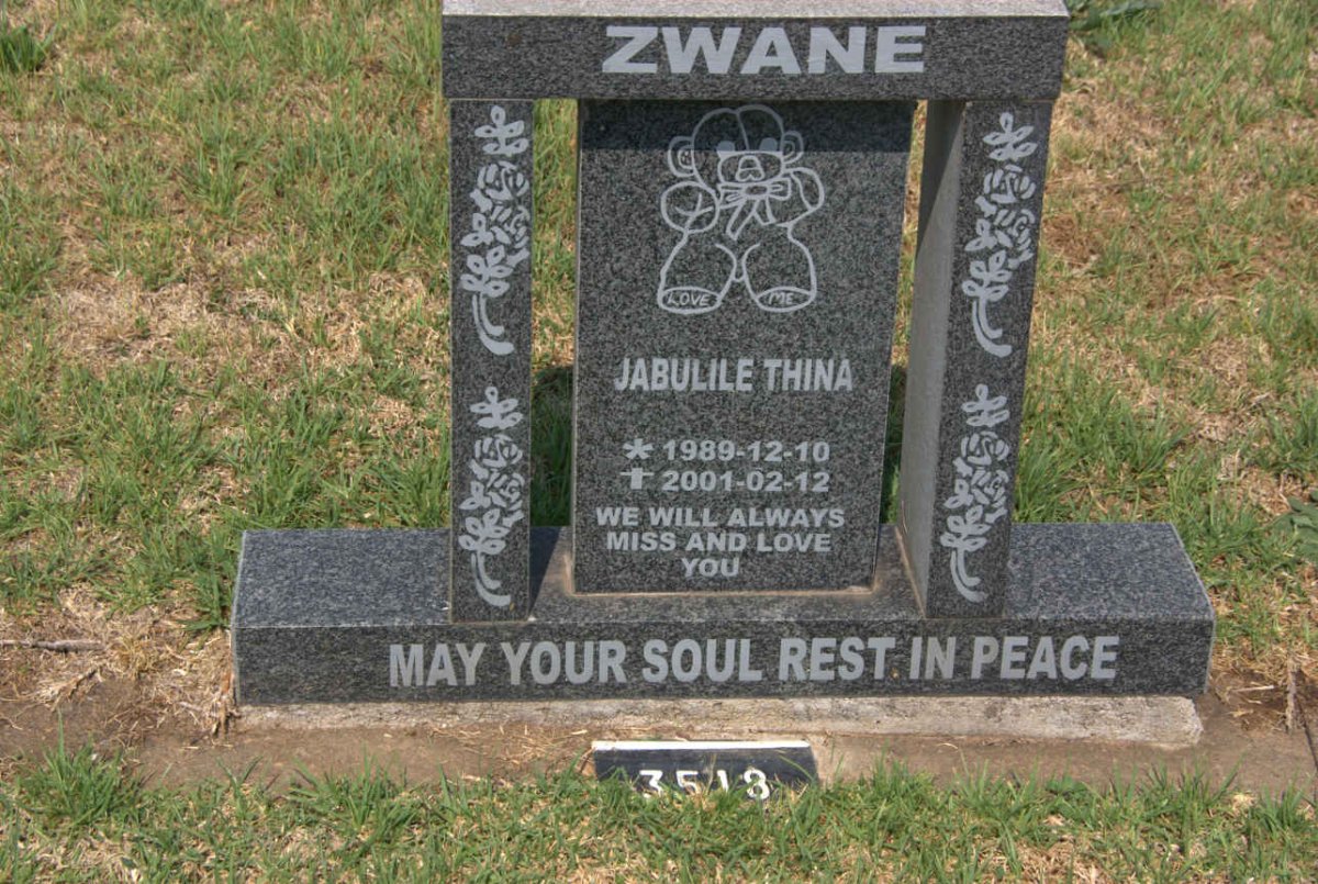 ZWANE Jabulile Thina 1989-2001