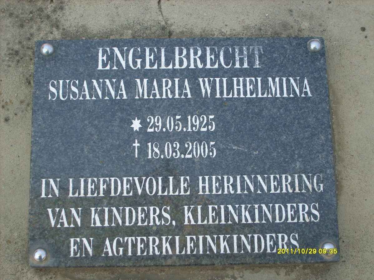 ENGELBRECHT Susanna Maria Wilhelmina 1925-2005