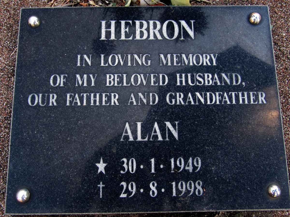HEBRON Alan 1949-1998