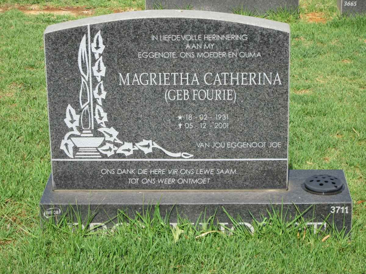 ? Magrietha Catherina nee FOURIE 1931-2001