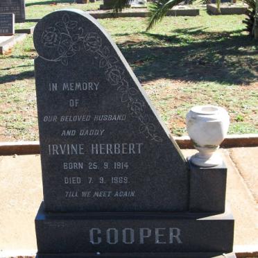 COOPER Irvine Herbert 1914-1969