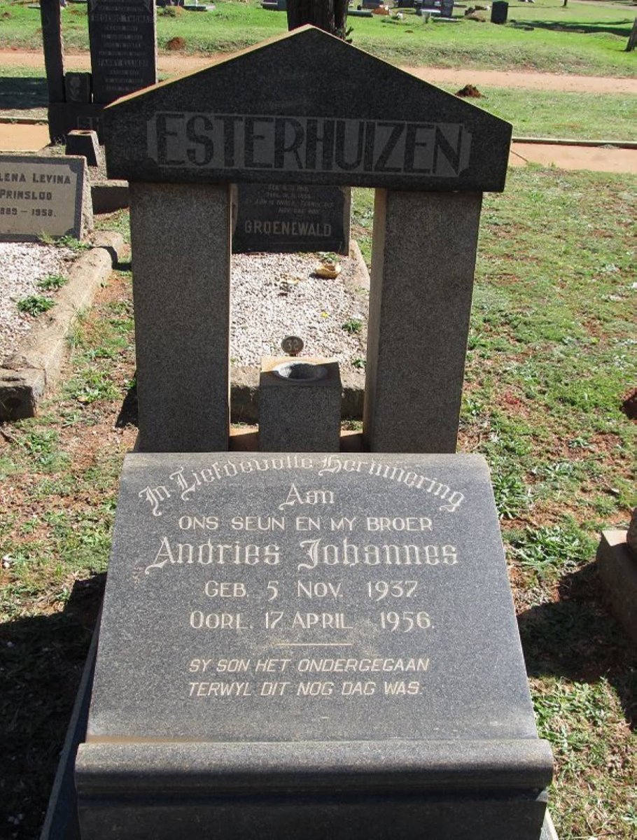 ESTERHUIZEN Andries Johannes 1937-1956