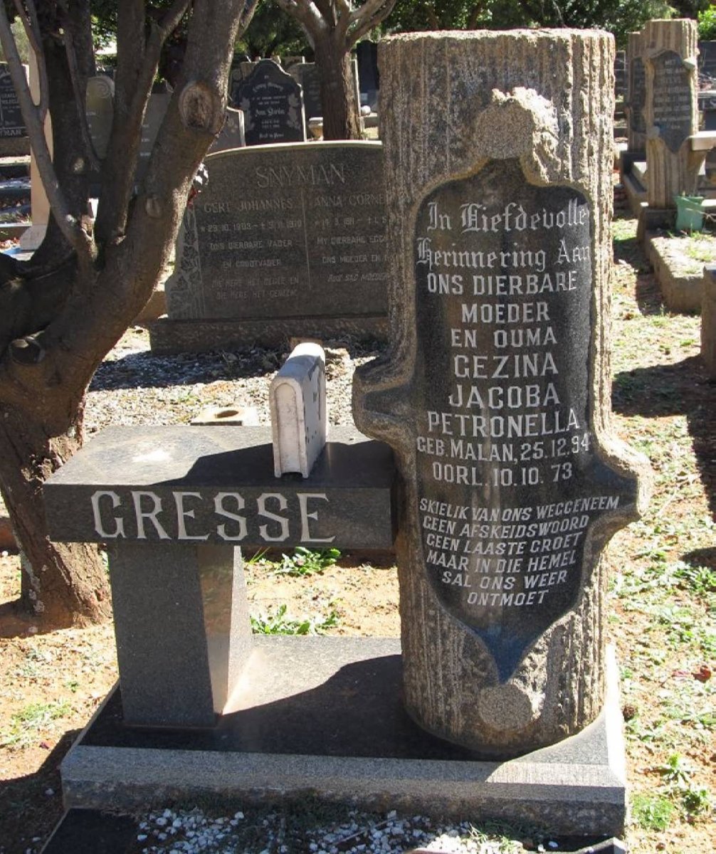 GRESSE Gezina Jacoba Petronella 1894-1973