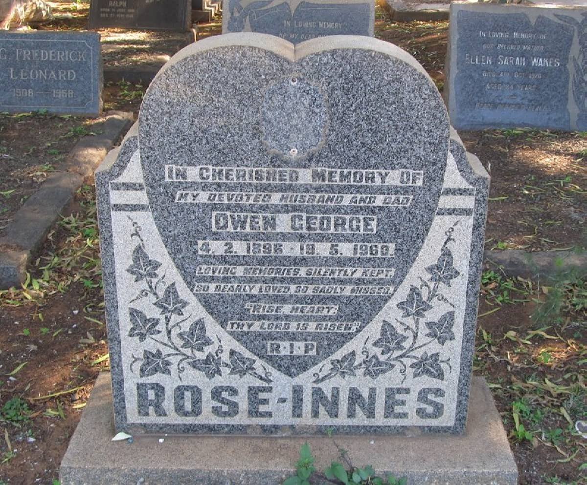 INNES Owen George, Rose 1896-1960