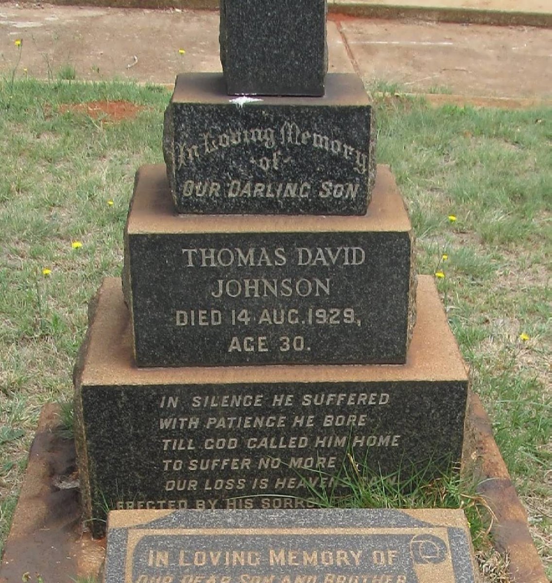 JOHNSON Thomas David -1929 :: TINKLER Thomas Bernard -1942