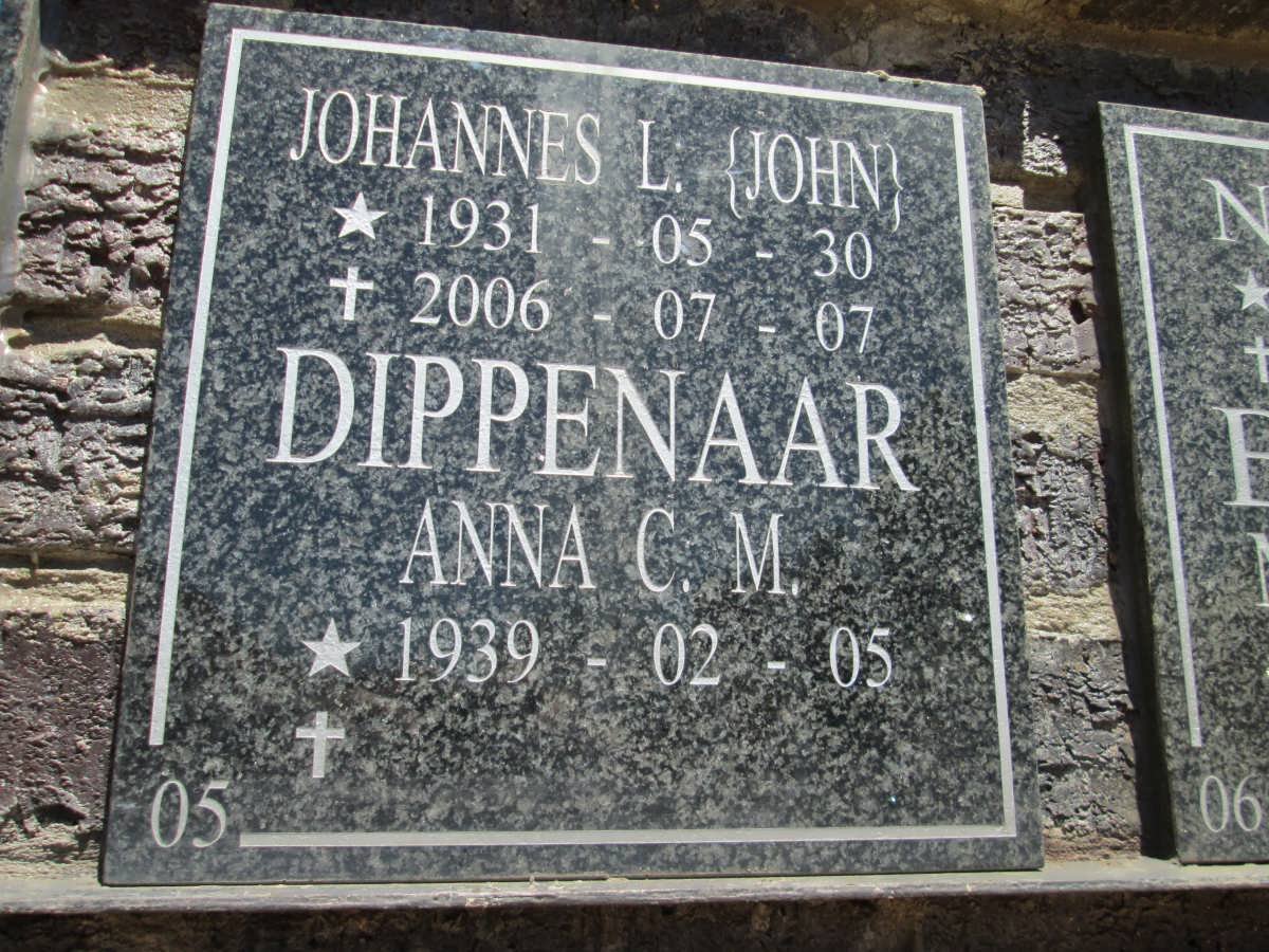 DIPPENAAR Johannes L 1931-2006 &amp; Anna C.M. 1939-