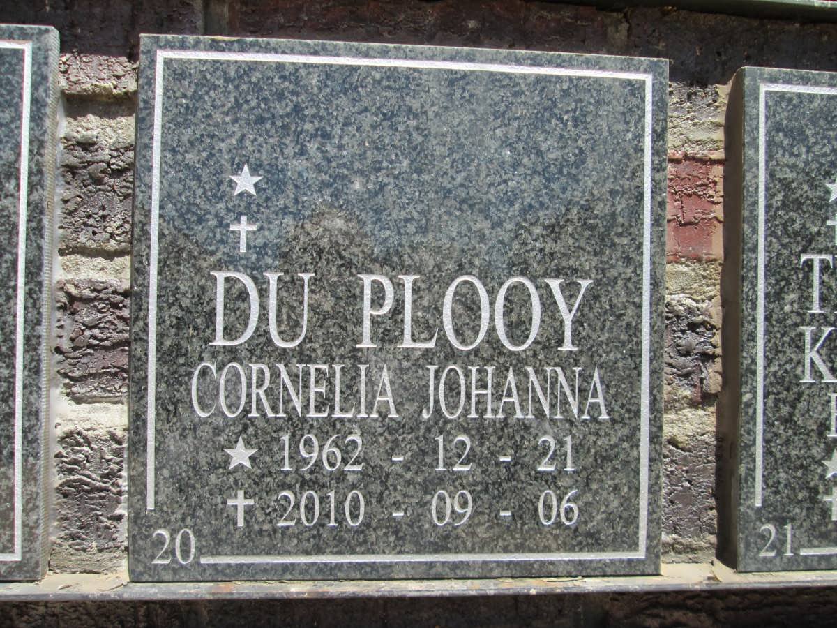 PLOOY Cornelia Johanna, du 1962-2010