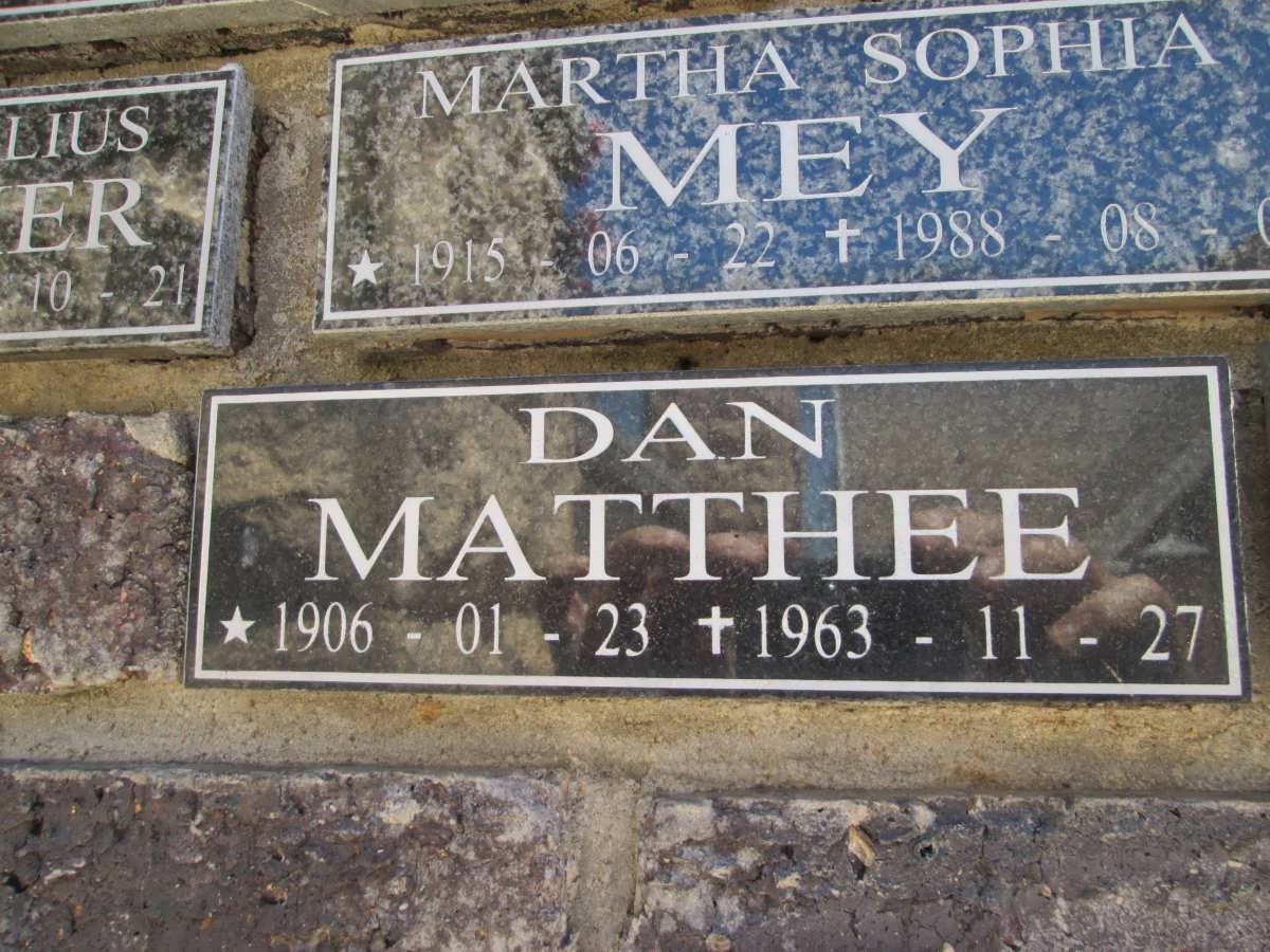 MATTHEE Dan 1906-1963