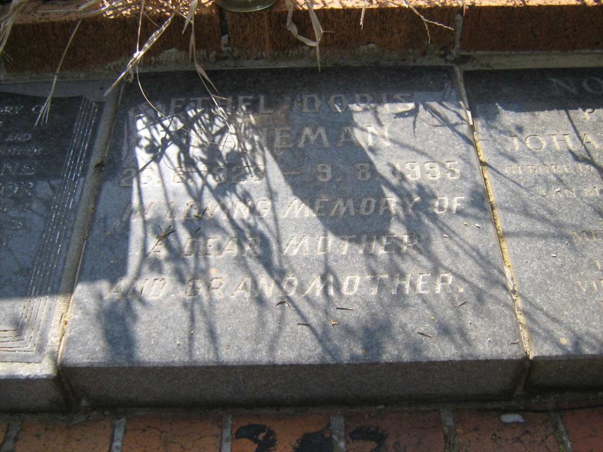 D??NEMAN Ethel Doris 1929-1995