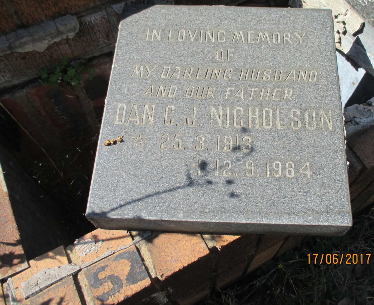NICHOLSON Dan C.J. 1913-1984