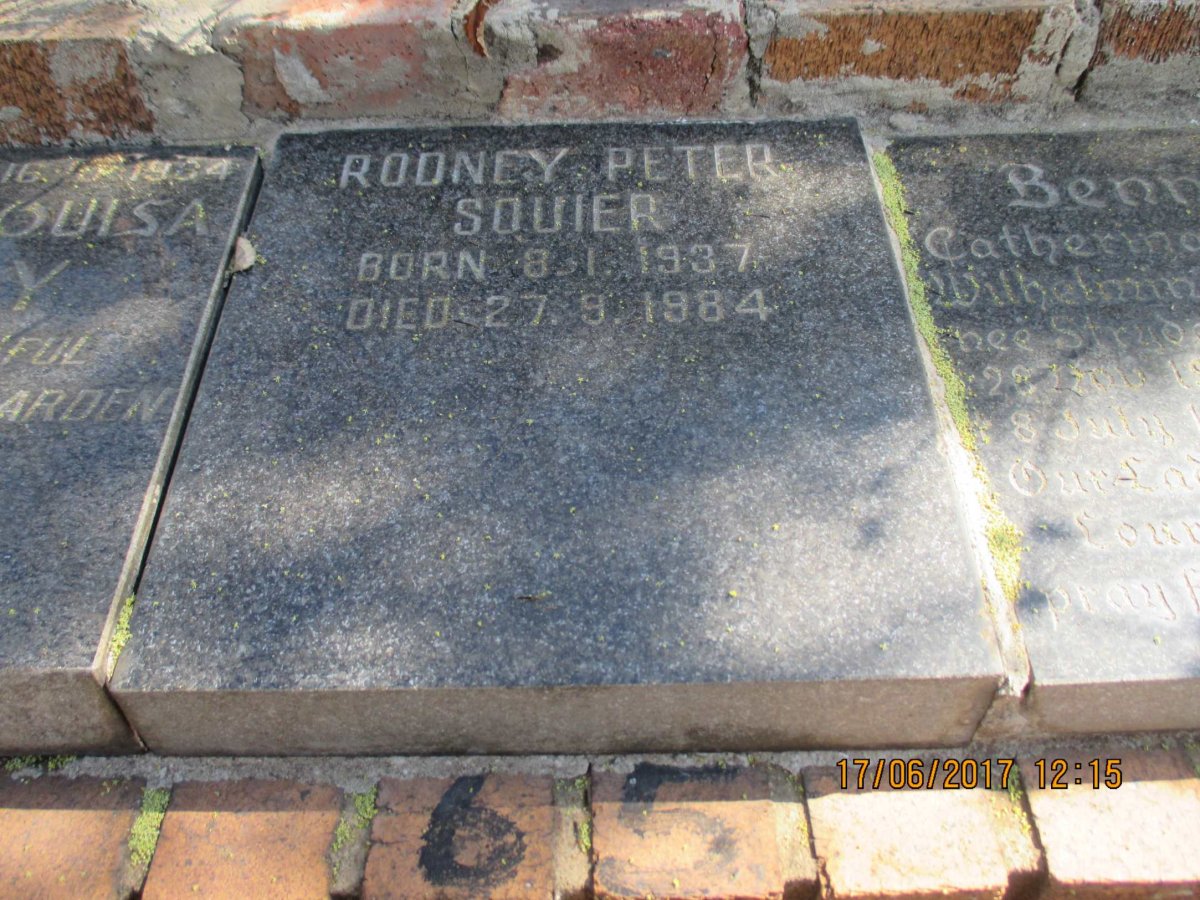 SOUIER Rodney Peter 1937-1984
