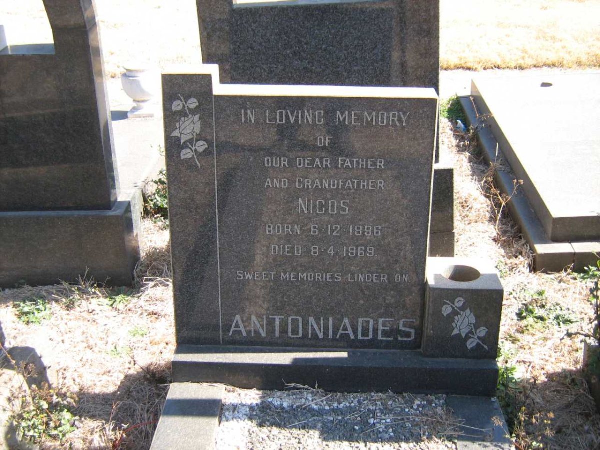 ANTONIADES Nicos 1896-1969