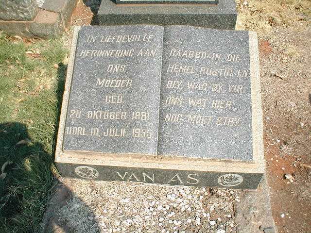 AS ?, van 1881-1955