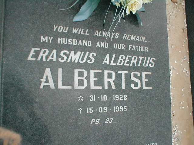 ALBERTSE Erasmus Albertus 1928-1995