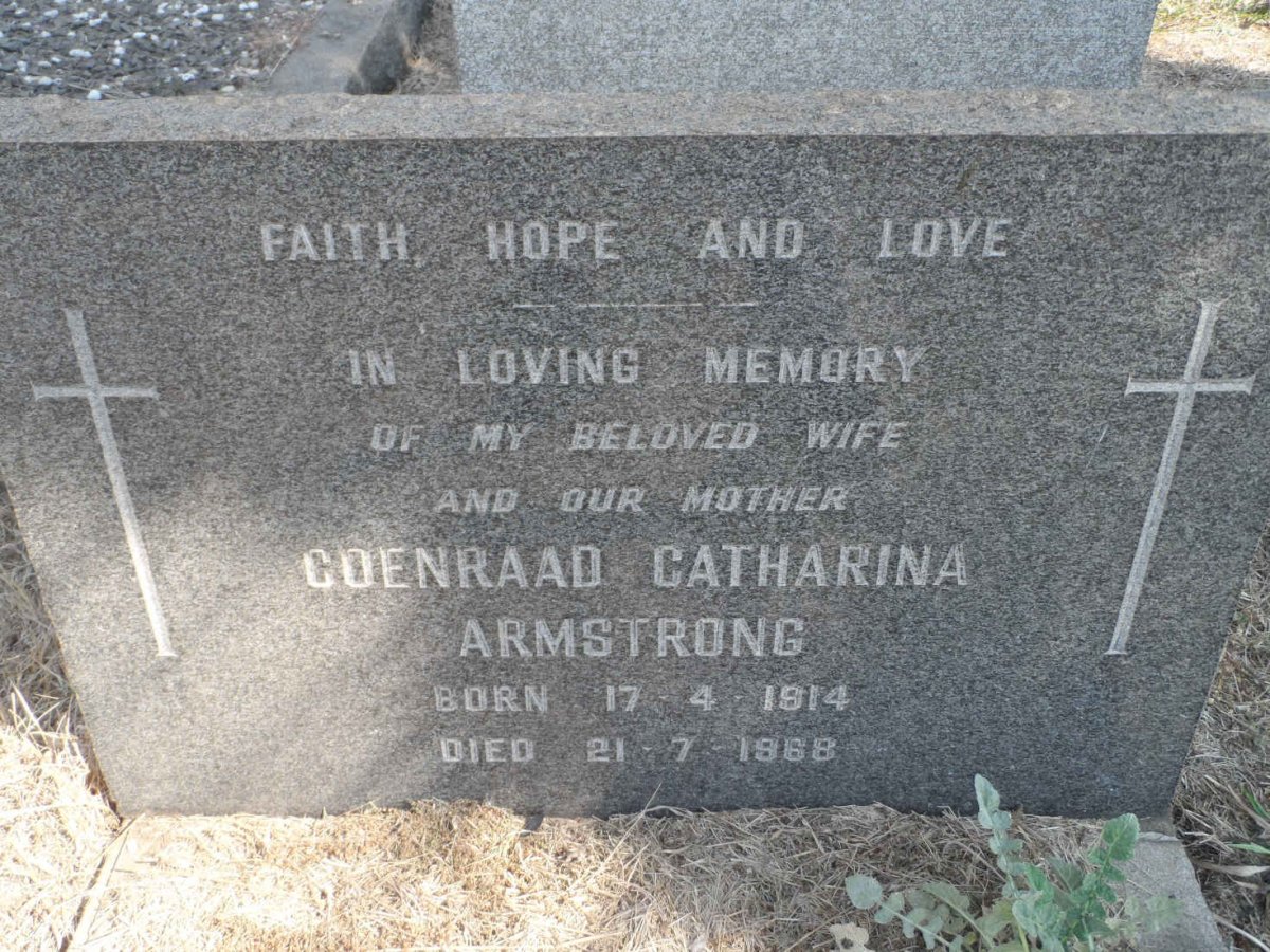 ARMSTRONG Coenraad Catharina 1914-1968