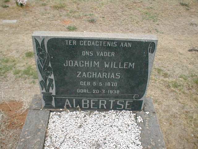 ALBERTSE Joachim Willem Zacharias 1870-1938