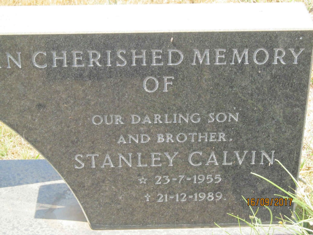 ADAMSON Robert 1928-2008 &amp; Emily 1934-2003 :: ADAMSON Stanley Calvin 1955-1989