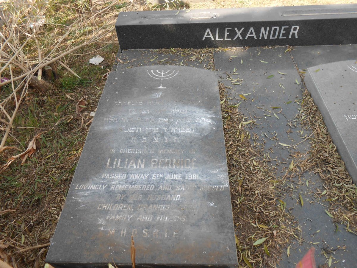 ALEXANDER Lilian Bernice -1981