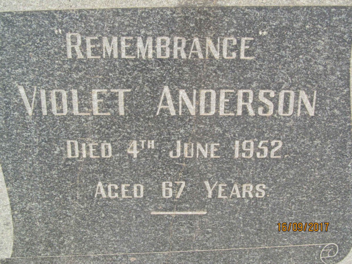 ANDERSON Violet -1952