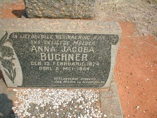 BUCHNER Anna Jacoba 1874-1954
