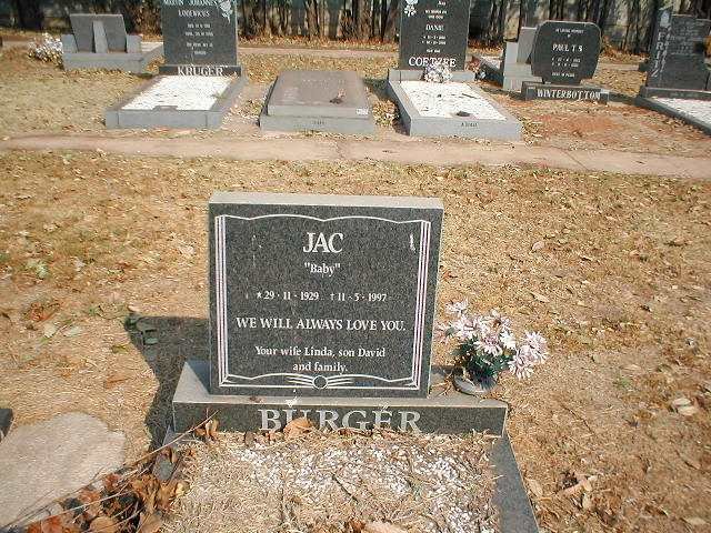 BURGER Jac 1929-1997