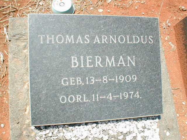 BIERMAN Thomas Arnoldus 1909-1974