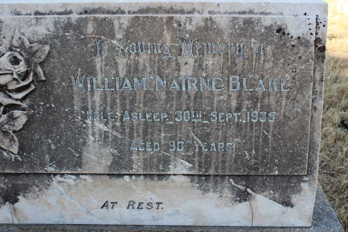 BLAKE William Nairne -1935