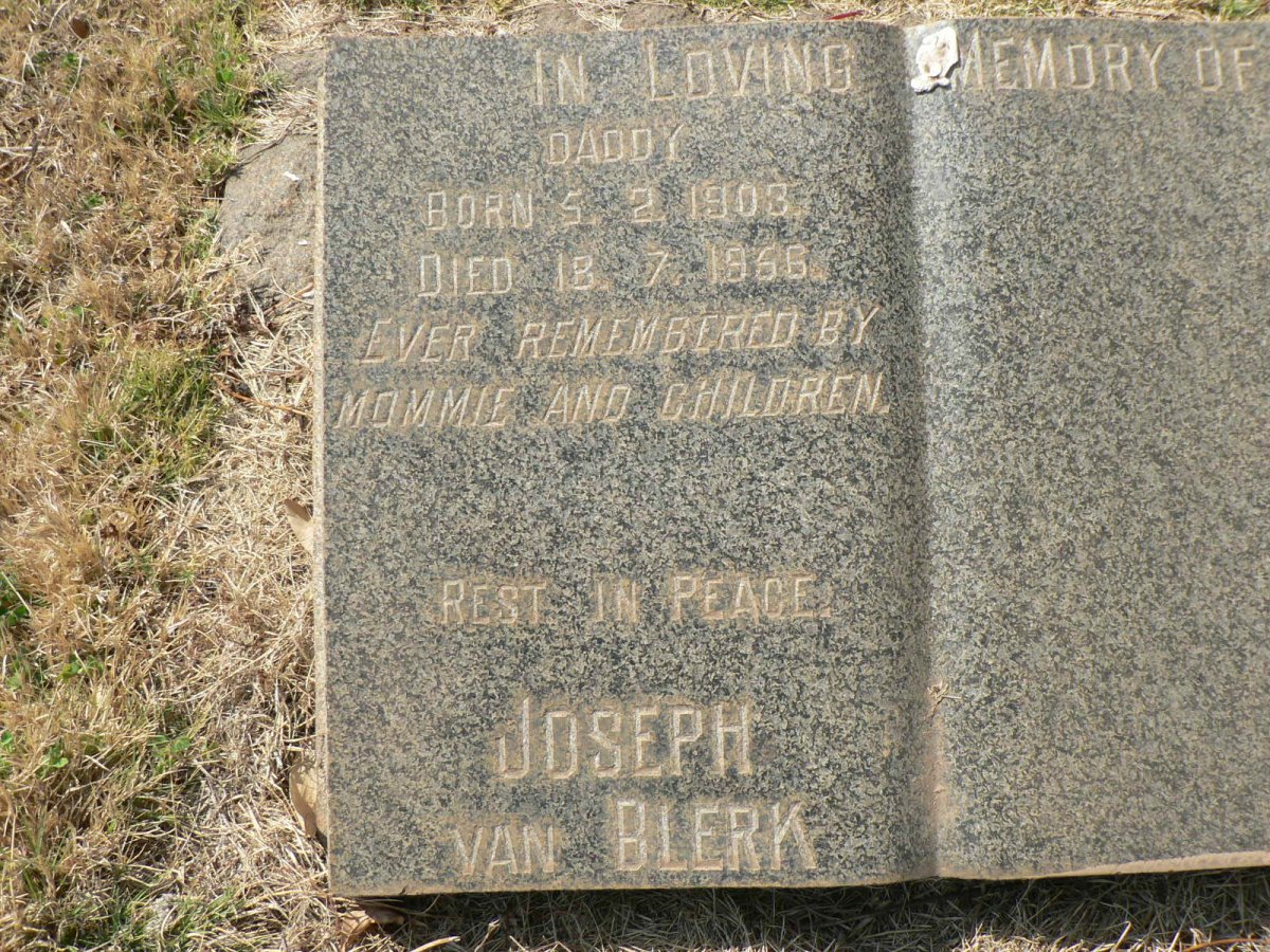 BLERK Joseph, van 1903-1956