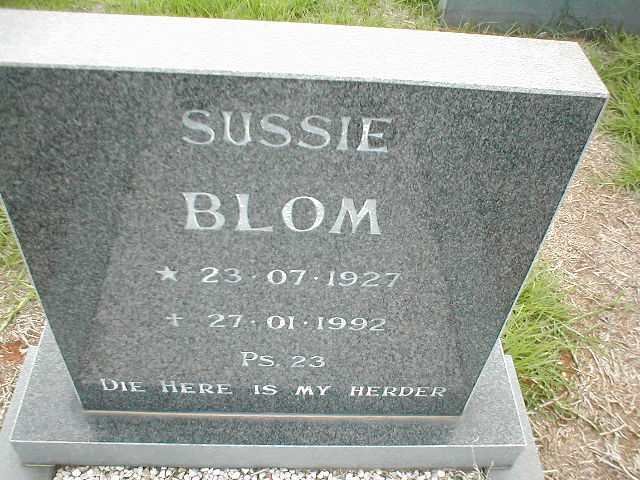 BLOM Sussie 1927-1992