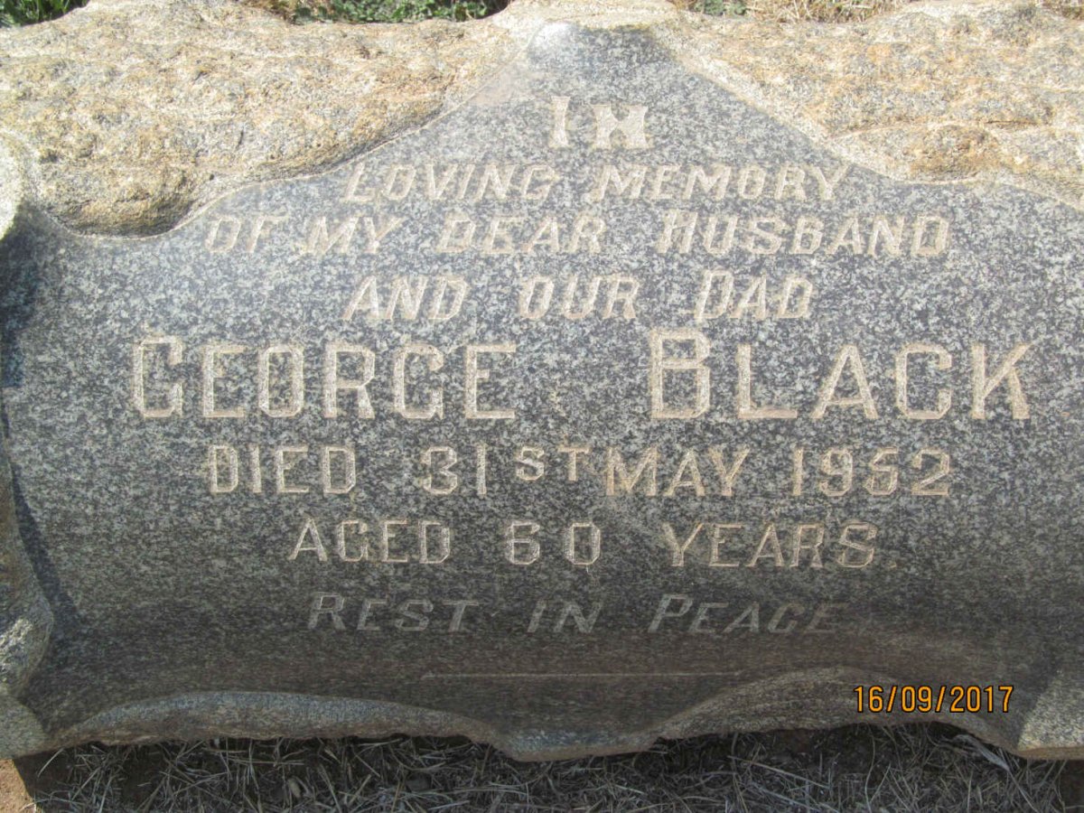 BLACK George -1952