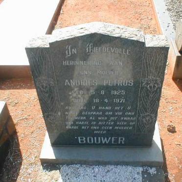 BOUWER Andries Petrus 1925-1971