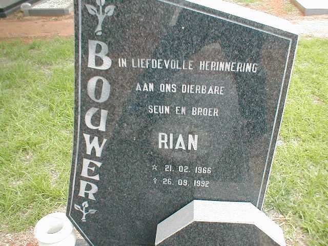 BOUWER Rian 1966-1992