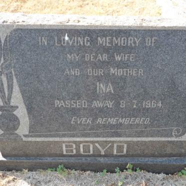BOYD Ina -1964