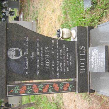 BOTES Gerhardus Johannes 1956-2005 :: BOTES Jacques 1977-1999