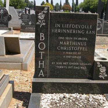 BOTHA Marthinus Christoffel 1944-1987