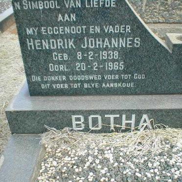 BOTHA Hendrik Johannes 1938-1965