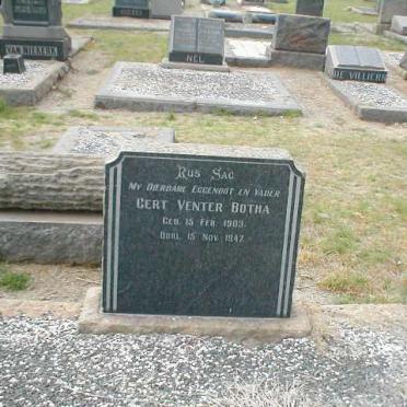 BOTHA Gert Venter 1903-1947