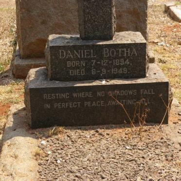 BOTHA Daniel 1894-1949