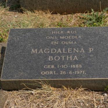 BOTHA Magdalena P. 1888-1971