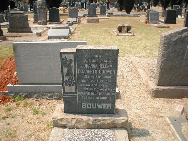 BOUWER Johanna Helena Elizabeth 1930-1944