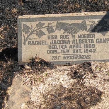 CAMPHER Rachel Jacoba Alberta 1899-1942