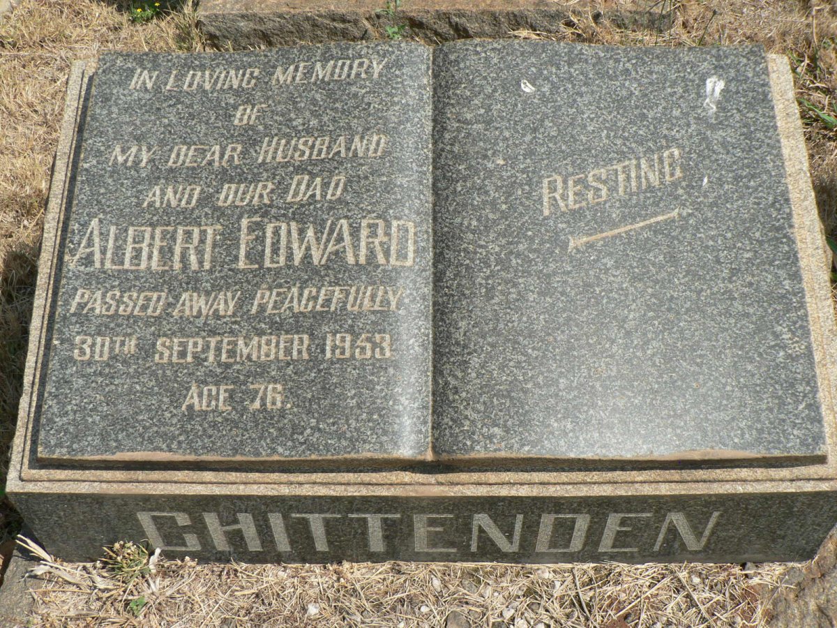CHITTENDEN Albert Edward -1953